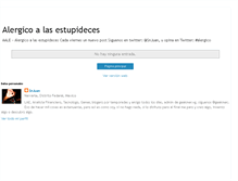 Tablet Screenshot of alergicoalasestupideces.blogspot.com