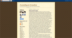 Desktop Screenshot of journalinginjerusalem.blogspot.com