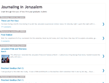 Tablet Screenshot of journalinginjerusalem.blogspot.com
