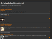 Tablet Screenshot of christianschoolconfidential.blogspot.com