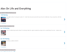 Tablet Screenshot of alexonlifeandeverything.blogspot.com