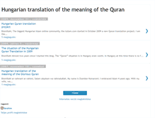 Tablet Screenshot of hungarian-quran-translation.blogspot.com