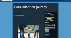 Desktop Screenshot of haasadoption.blogspot.com