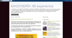 Desktop Screenshot of masoneria-mi-experiencia.blogspot.com