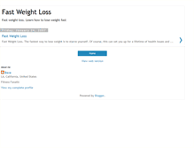 Tablet Screenshot of fast-weight-loss-pro.blogspot.com