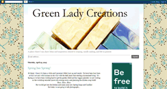 Desktop Screenshot of greenladycreations.blogspot.com