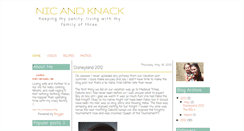 Desktop Screenshot of nicandknack.blogspot.com