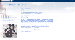 Desktop Screenshot of elmundodecristalhistorias.blogspot.com
