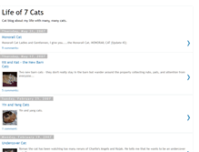 Tablet Screenshot of lifeof7cats.blogspot.com