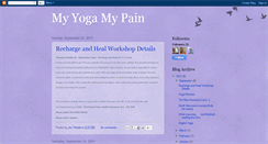 Desktop Screenshot of myyogamypain.blogspot.com