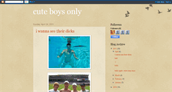 Desktop Screenshot of cuteboysonly.blogspot.com