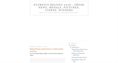 Desktop Screenshot of beijing-olympics2008news.blogspot.com