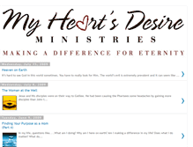 Tablet Screenshot of myheartsdesireministries.blogspot.com