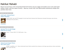 Tablet Screenshot of hakikatwahabi.blogspot.com