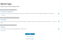 Tablet Screenshot of martinsays.blogspot.com
