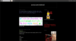 Desktop Screenshot of miscuniverse.blogspot.com