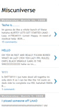 Mobile Screenshot of miscuniverse.blogspot.com
