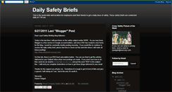 Desktop Screenshot of dailysafetybrief.blogspot.com