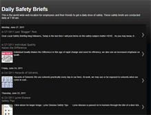 Tablet Screenshot of dailysafetybrief.blogspot.com