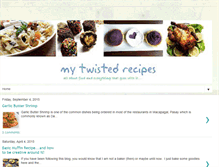 Tablet Screenshot of mytwistedrecipes.blogspot.com