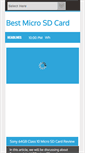 Mobile Screenshot of best-micro-sd-card.blogspot.com