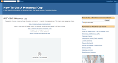 Desktop Screenshot of menstrualcupinfo.blogspot.com