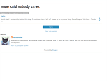 Tablet Screenshot of momsaidnobodycares.blogspot.com