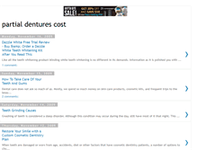 Tablet Screenshot of partialdenturescost.blogspot.com