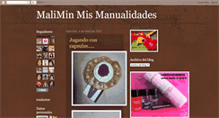 Desktop Screenshot of maliminmanualidades.blogspot.com