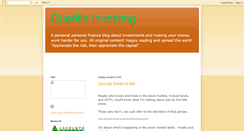Desktop Screenshot of guerillainvesting.blogspot.com