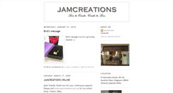 Desktop Screenshot of jamcreations.blogspot.com