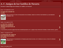 Tablet Screenshot of castillos-de-navarra.blogspot.com