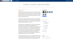 Desktop Screenshot of andysjapanadventures.blogspot.com