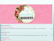 Tablet Screenshot of myweddingmissions.blogspot.com