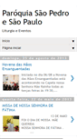 Mobile Screenshot of paroquiasaopedroesaopaulo.blogspot.com