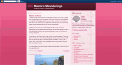 Desktop Screenshot of mamiesmeanderings.blogspot.com