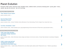 Tablet Screenshot of planet-evolution.blogspot.com