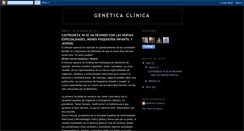 Desktop Screenshot of geneticaclinica.blogspot.com