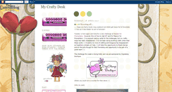 Desktop Screenshot of mycraftydesk.blogspot.com