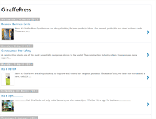 Tablet Screenshot of giraffepress.blogspot.com