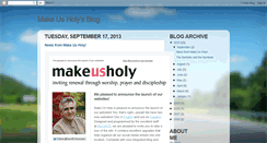 Desktop Screenshot of makeusholy.blogspot.com