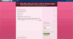 Desktop Screenshot of classic-baby-names.blogspot.com