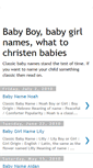 Mobile Screenshot of classic-baby-names.blogspot.com