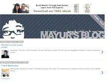 Tablet Screenshot of mayur-patel.blogspot.com