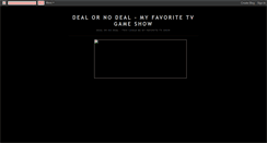 Desktop Screenshot of dealornodealonline.blogspot.com