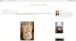 Desktop Screenshot of liveitathome.blogspot.com