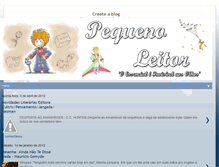 Tablet Screenshot of blogpequenoleitor.blogspot.com