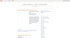 Desktop Screenshot of csdvisualartscatalog.blogspot.com