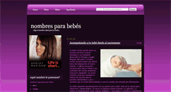 Desktop Screenshot of nombres-parabebes.blogspot.com