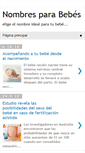 Mobile Screenshot of nombres-parabebes.blogspot.com